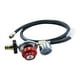 thumbnail image 3 of Regulador de gas de alta presión, calibre 30PSI con indicador de , conector Pol para cocina de gas contra incendios, barbacoa reducto DYNWAVEMX Regulador de gas, 3 of 7