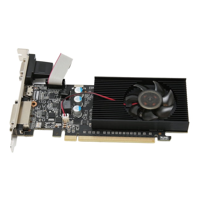 Tarjeta gráfica de 810 MHz, 1000 MHz, 2560 x 1600, para vídeo HD, uso en oficina, GT610 1GD3 de 64 bits
