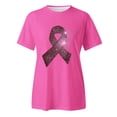 thumbnail image 5 of TSADFHJI T-Shirt Oversize Femme Coton Graphique T-Shirt Imprimé Cancer International Publicité Lune Manches Courtes G, 5 of 5