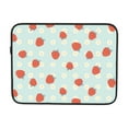 thumbnail image 7 of Red Strawberries On Light Blue Floral Portable Laptop Sleeve Compatible with MacBook Air Notebook Computer Case for Men Women College School Students, 7 of 7