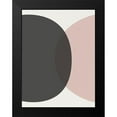 thumbnail image 2 of Urban Epiphany 12x14 Black Modern Framed Museum Art Print Titled - Minimalist Circles 1, 2 of 5