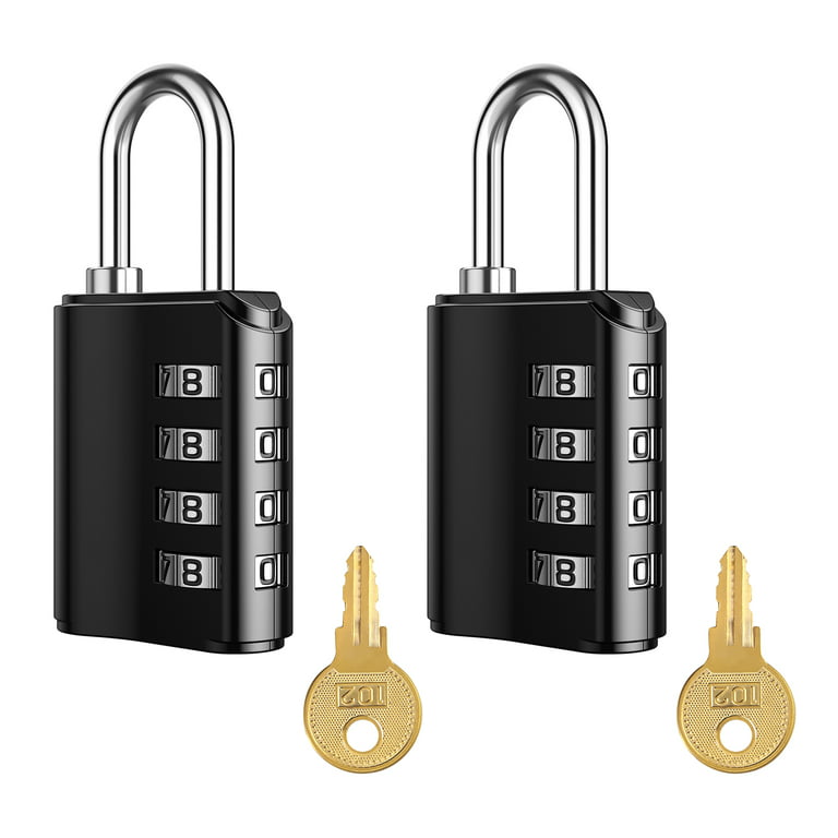ZHEGE Locker Lock, 4 Digit Combination Lock for Locker, [2023 New Version]  Combo Lock with DIY Name Tags for Gym, School, Work Lockers, Weatherproof  Number Padlock for Outdoor Gates, Fence (Black) - Yahoo Shopping