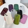 thumbnail image 6 of Oval Shape Solid Color Protection Soft Compatible with iPhone Case (Silver,iPhone 14 Pro Max), 6 of 8