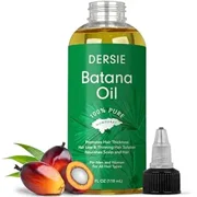 Dersie Batana Oil: Dr. Sebi Organic Raw Honduras Oil for Hair Growth - 100% Pure & Natural for Thicker, Stronger Hair - 4 FL OZ