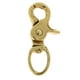 thumbnail image 2 of 1 piezas chapado en oro broche de langosta broche giratorio llavero bolsa de equipaje artesanía de bricolaje Pequeña Macarena Llavero de corchete de langosta, 2 of 7