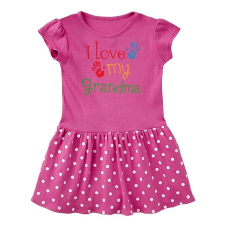 

Inktastic I Love My Grandma Gift Baby Girl Dress