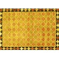 thumbnail image 1 of Ahgly Company Machine Washable Indoor Rectangle Southwestern Yellow Country Area Rugs, 8' x 10', 1 of 4