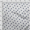 thumbnail image 3 of oneOone Cotton Poplin White Fabric Ocean Shark Swimming Diy Clothing Quilting Fabric Print Fabric By Yard 56 Inch Wide, 3 of 4