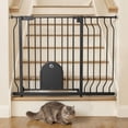 thumbnail image 2 of Pet Gate, 29.5''-43.7'' Dog Gates with Cat Door for Stairs & Doorways, Gate for Ages 6 to 36 Months, Black, 2 of 8