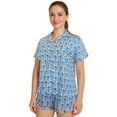 thumbnail image 2 of HITIME Pijama para Mujer de Seda de Leche Talla S, Conjunto de Short y Playera, Tela Ultra Suave y Transpirable, Comodidad de Lujo para Dormir o Lounge, 2 of 8