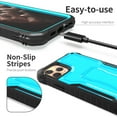 thumbnail image 7 of ExoGuard For iPhone 11 Pro Max Case, Phone Case with Screen Protector and Kickstand (Blue), 7 of 7