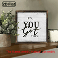 thumbnail image 5 of 1pc You Got This Motivational Wooden Sign - Rustic Desk Decor or Wall Art with Black Lettering, Vintage Office Decoration for Home, Classroom, Gym, Encouragement Gift Idea, 8*8in, 5 of 9