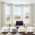 thumbnail image 4 of MERIVILLE 1" Bay Window Curtain Rod Set, Adjustable Side 20–37" and Center 38–72", Single Rod, Satin Nickel, 4 of 11