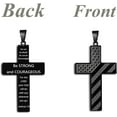 thumbnail image 2 of 10-18 Years Old Birthday Gifts for Men, Black Cross Necklace Birthday Decorations for Men, Son, Grandson, Nephew, 2 of 7