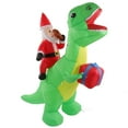 thumbnail image 4 of Linda y Divertida Decoración Inflable de Dinosaurio Navideño con Luces LED Incorporadas Decoraciones Navideñas para Fiestas Accesorios de Escenario Oficina Decoración ANGGREK Otros, 4 of 8