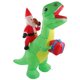 thumbnail image 4 of Decoración inflable de dinosaurio navideño, luces LED integradas divertidas y bonitas, decoraciones navideñas para patio, enchufe estadounidense de 100-240V, 4 of 14