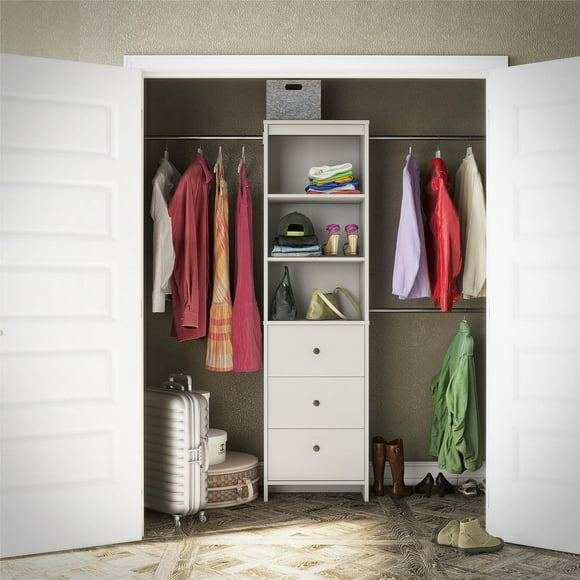 Organisateur de rangement pour placard Beckett, blanc