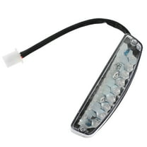 Raindrops LED Motorcycle Tail Light for ATV with High Brightness Black Plastic Decor 4.5"x3.2"