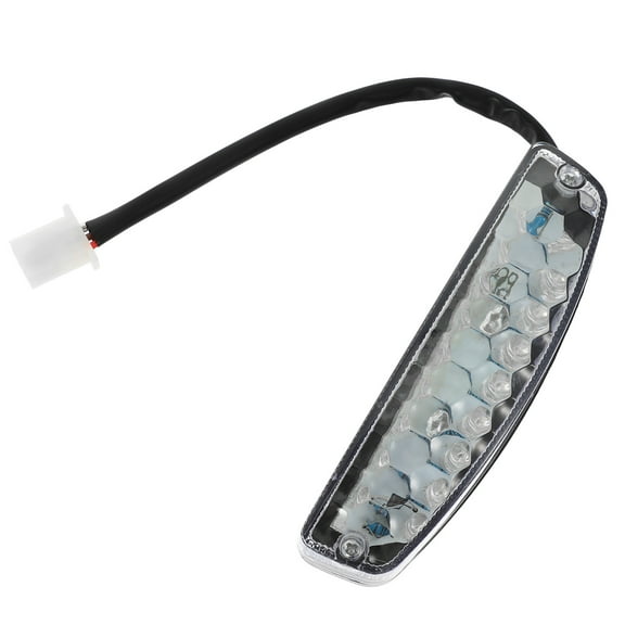Raindrops LED Motorcycle Tail Light for ATV with High Brightness Black Plastic Decor 4.5"x3.2"