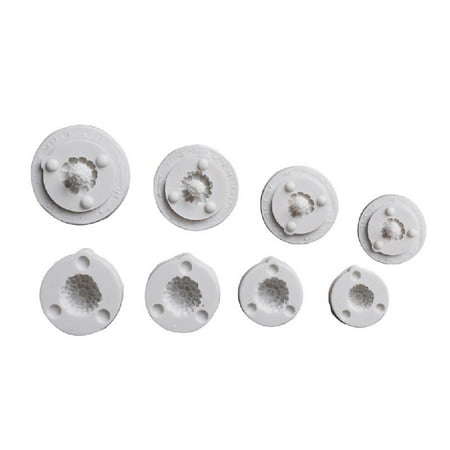 

ZOYONE 8 Pcs/Set Raspberry Fruit Silicone Mold Fondant Chocolate Candy Mould Cake Decor