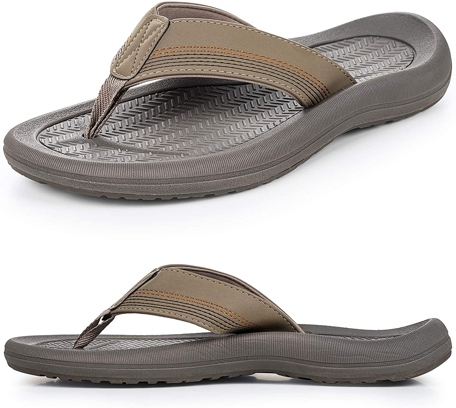Mens Flip Flops, Comfort Arch Support 