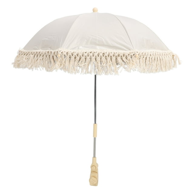 Parasol pour Bébé, Parapluie Universel Mignon FPS 40+ avec Pince Réglable, Protection UV Pare-Soleil, Parapluie Imperméable pour Chariot, Vélo, Fauteuil Roulant, Chaise de Plage