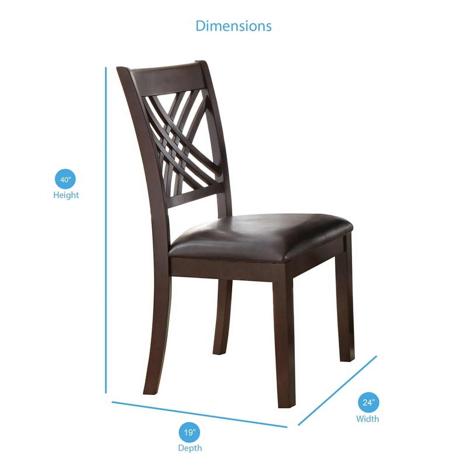 Steve Silver Adrian Indoor Dining Chair, Set of 2, Cherry