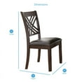 thumbnail image 5 of Steve Silver Adrian Indoor Dining Chair, Set of 2, Cherry, 5 of 6