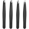 thumbnail image 1 of Juego de pinzas para cejas, pinzas profesionales de acero inoxidable, juego de pinzas precisas para vello facial, división y depilación encarnada., 1 of 5