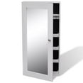 thumbnail image 7 of vidaXL Wall Jewelry Cabinet with Mirror White, 7 of 7