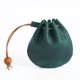 thumbnail image 1 of Xiao Hua Mini monedero de cuero con cordón, unisex, verde, 1 unidad, 1 of 5