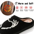thumbnail image 2 of BERANMEY Halloween Slippers for Women Perfect Soft Plush Comfy Warm Slip-On Cute Womens Slippers Indoor Fluffy House Slippers for Women and Men Non-slip Fuzzy Flat Slides, 2 of 8