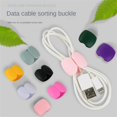 thumbnail image 2 of High-quality Winding Buckle Data Line Storage 2.5cm × 3.2cm × 1.3cm Headphone Cable Arrangement Pvc Wire Control Tools Smooth 3g Sakura Pink, 2 of 6