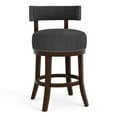 thumbnail image 6 of Tela Wood Counter Height Chairs Bar Stools , Dark Gray, Set of 2, 6 of 6