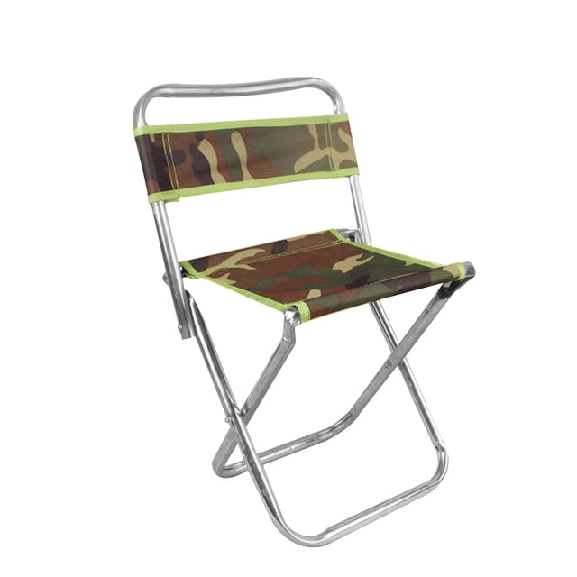 Advancent 1111Fourone-taburete de pesca con respaldo de camuflaje, silla plegable portátil, asientos para Picnic y acampada al aire libre Pescar