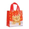 thumbnail image 1 of Adornos navideños, adornos navideños, regalos navideños. Bolso de mano negro navideño, bolsa de compras no tejida, regalo navideño, bolsa de embalaje para regalo. Bolsos no tejidos., 1 of 5