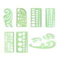 thumbnail image 1 of relayinert 1 Set Circle Stencil Plastic High-quality Convenient Use Eye-catching Templates for Drafting Exquisite Appearance Long Lifespan Type 6, 1 of 7