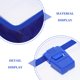 thumbnail image 3 of Greenadscape 1Jgo Documentos De Plástico Impermeable Con De Botón Y Asa Portátil Para Oficina Azul, 3 of 6