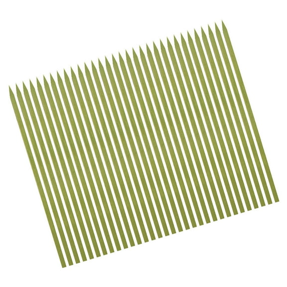 Green Bamboo Skewers for BBQ and Cooking 100pcs Sturdy and Smooth Bamboo Sticks