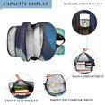 thumbnail image 3 of FORMRS School Backpack 17" Student Travel Bag with Laptop Compartment, Blue Planet, 3 of 7