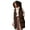 Chocolate, variant on Women's Long Hooded Puffer Vest