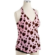 Maternity 2-Piece Heart Halter Tankini