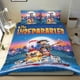 thumbnail image 1 of Los Inseparables Conjunto de sábanas temático, trío de piezas, cómodo y amigable con la piel, diseño único, regalo de decoración para el hogar para familiares, amigos y fans,140cm *210cm, 1 of 6
