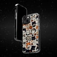 thumbnail image 6 of DistinctInk Hybrid (Acrylic / TPU) Clear Slim Fit Case for Apple iPhone 12 (6.1" Screen) - "Whimsical Feline Playtime: A Delightful Pattern", 6 of 8