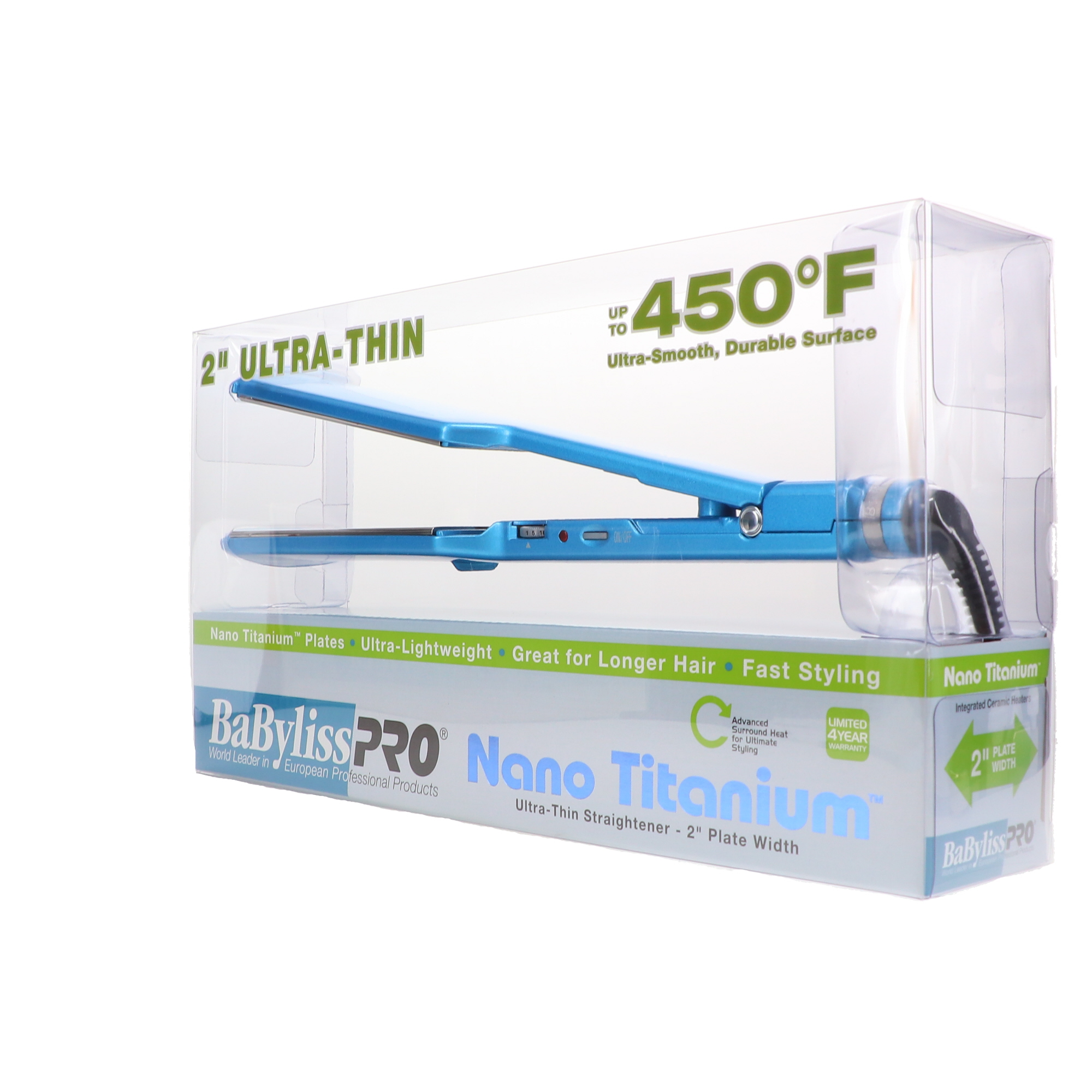 BaBylissPRO Nano Titanium Ultra Thin Flat Iron, 2 inch photo 4