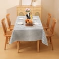 thumbnail image 4 of Waterproof and Oilproof Checkered Tablecloth Classic Plaid Nylon Desk Protector Mat for Dining Room Kitchen Living Room Daily Gatherings, 47.24" x 62.99", AKLJWH, 4 of 6
