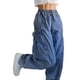 thumbnail image 4 of SAYOO Mujeres Adolescentes Casual Baggy Cargo Pantalones sueltos de gran tamaño Hippie Cordón Punk Pantalones de chándal Joggers de pierna ancha Ropa de calle Traje azul SAYOO Casual, 4 of 10
