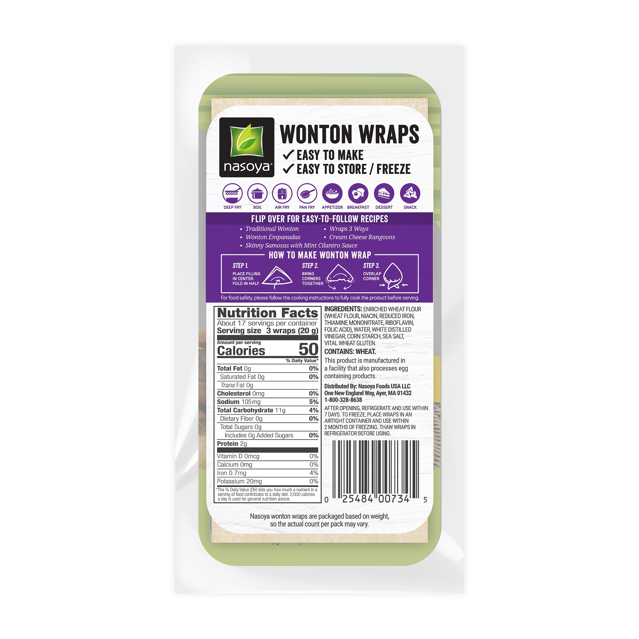 Nasoya Vegan Won Ton Wraps, 12 oz
