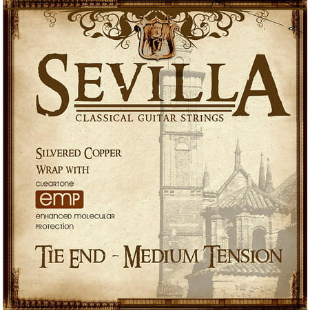 Sevilla Classical Guitar Strings Medium Tension Classical Tie-On Guitar