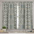 thumbnail image 2 of Ambesonne Ethnic Valance & Curtain, Persian Flora, 55"x36", Tan Blue White, 2 of 7